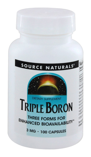 Source Naturals - Triple Boron 3 mg. - 100 Capsules