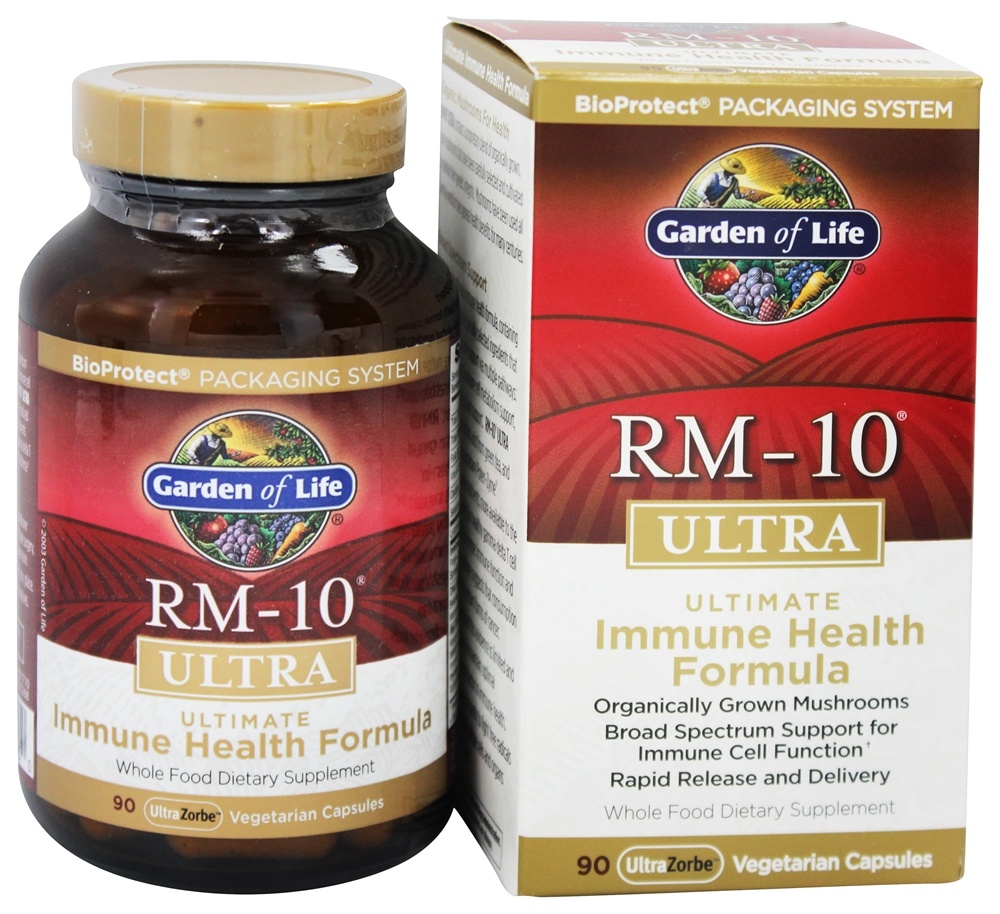 Garden of Life - RM-10 Ultra Ultimate Immune Health Formula - 90 Vegetarian Capsules
