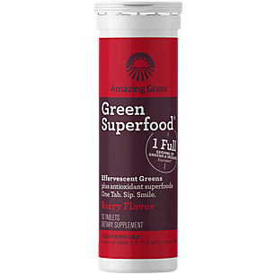 Green Superfood Effervescent + Antioxidants - Berry (10 Tablets)