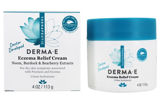 DERMA-E - Psorzema Cream with Neem Burdock & Bearberry Extracts - 4 oz.