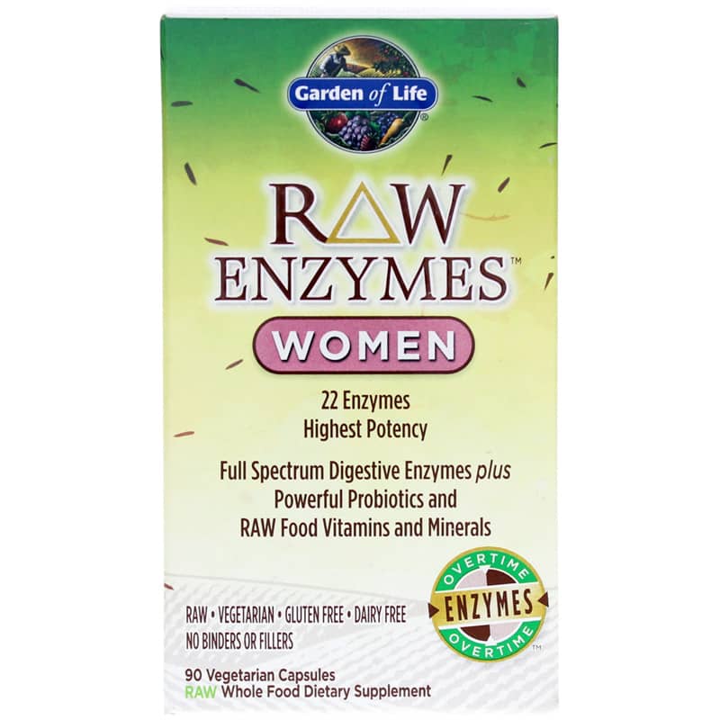 Garden of Life Raw Enzymes Women 90 Veg Capsules