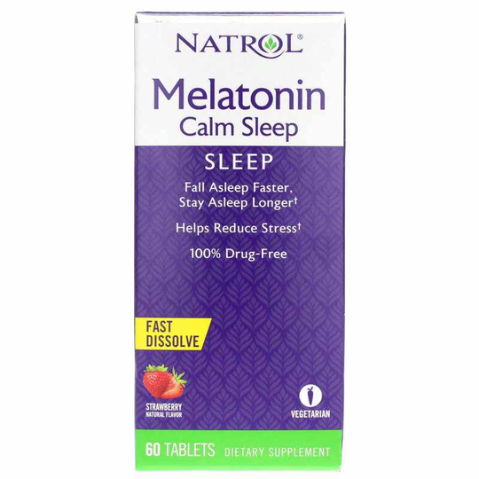 Natrol Melatonin Calm Sleep 6 Mg 60 Tablets