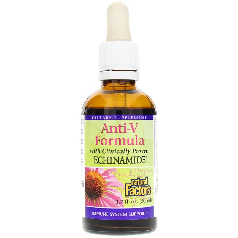 Natural Factors Anti-V Formula with Clinically Proven Echinamide 1.7 Oz