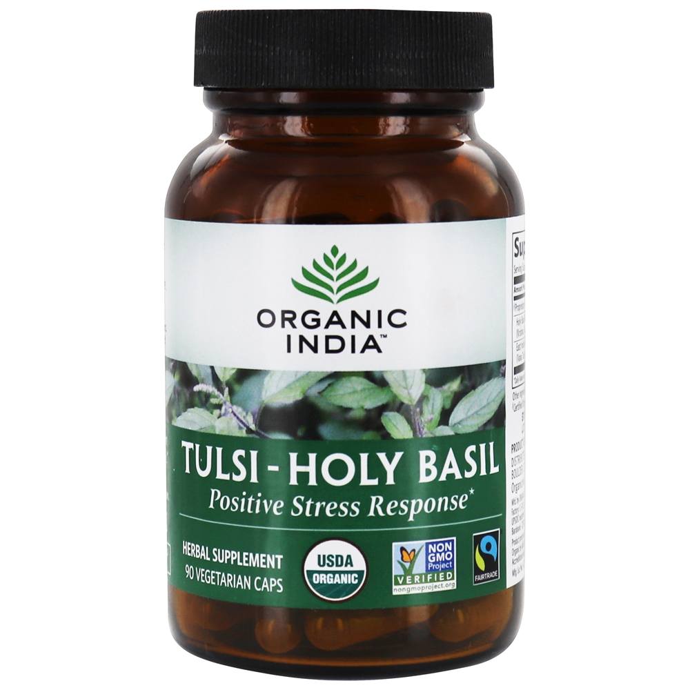 Organic India - Organic Tulsi-Holy Basil - 90 Vegetarian Capsules