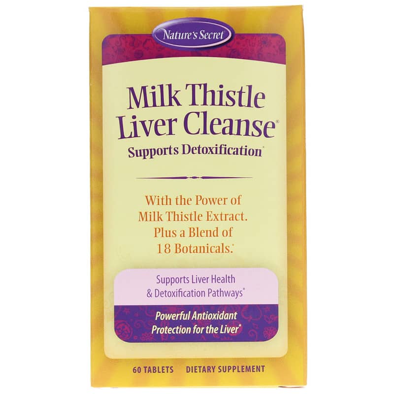 Natures Secret Milk Thistle Liver Cleanse Tablets 60 Tablets
