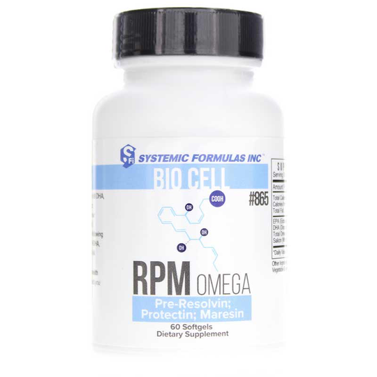 Systemic Formulas RPM Omega Pro-Resolvin; Protectin; Maresin 60 Softgels
