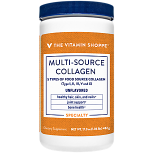 Multi-Source Collagen Powder - 5 Types of Collagen to Support Hair, Skin & Nails - Unflavored (45 Servings)