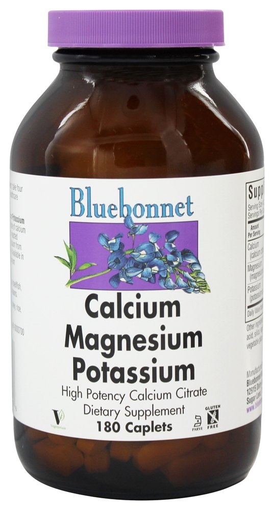 Bluebonnet Nutrition - Calcium Magnesium Potassium - 180 Caplets