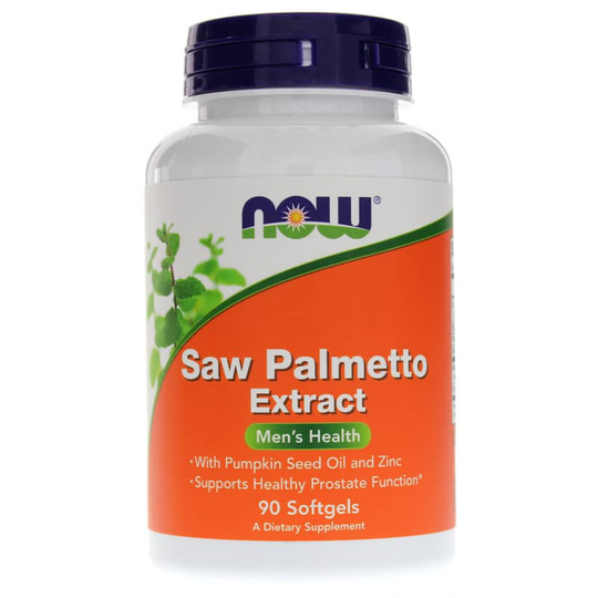 NOW Foods Saw Palmetto Extract with Pumpkin Seed Oil & Zinc 90 Softgels