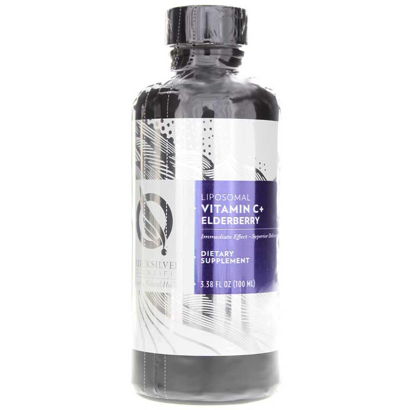 Quicksilver Scientific Liposomal Vitamin C+ Elderberry 3.38 Oz