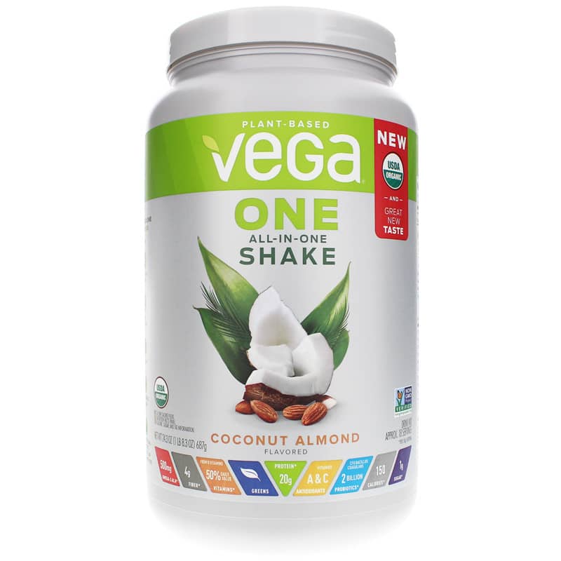 Vega One All-In-One Shake Organic Coconut Almond 24.3 Oz