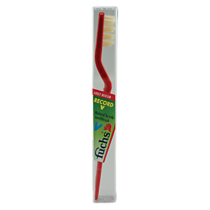 Record V Natural Adult Medium Toothbrush