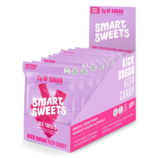 SmartSweets - Red Twists Box Berry Punch - 12 Bags
