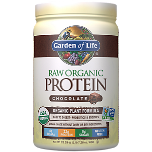 Raw Organic Plant Protein - Chocolate (1 Lb. 7.28 oz. / 20 Servings)