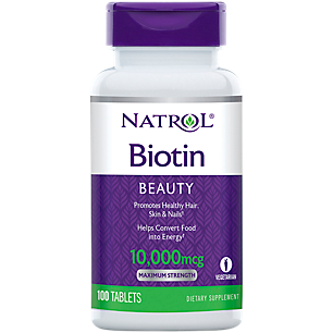 Maximum Strength Biotin - 10,000 MCG (100 Tablets)