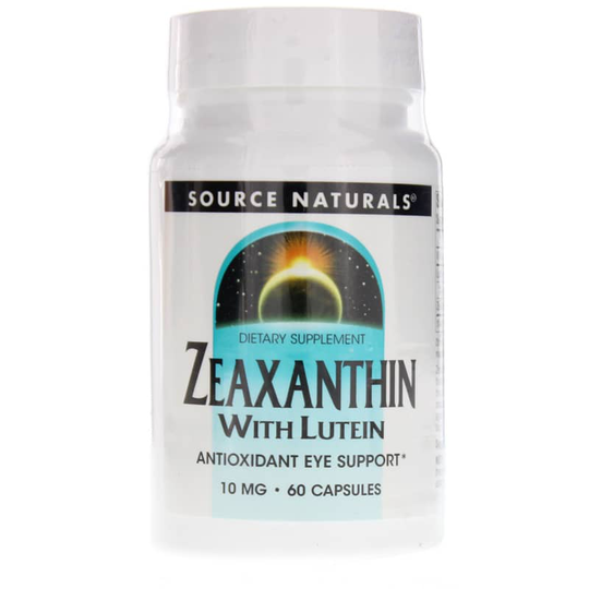 Source Naturals Zeaxanthin with Lutein 10 Mg 60 Capsules