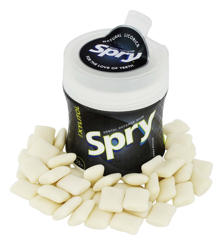 Xlear - Spry Chewing Gum with Xylitol Licorice - 55 Piece(s)