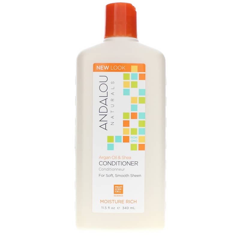 Andalou Naturals Argan Oil & Shea Conditioner, Moisture Rich Formula 11.5 Oz