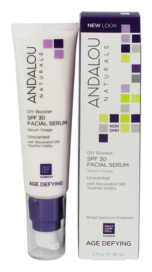 Andalou Naturals - Age Defying DIY Booster Facial Serum Unscented 30 SPF - 2 fl. oz.