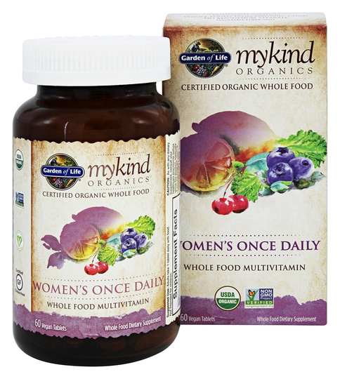 Garden of Life - mykind Organics Women's Once Daily Whole Food Multivitamin - 60 Vegan Tablet(s)