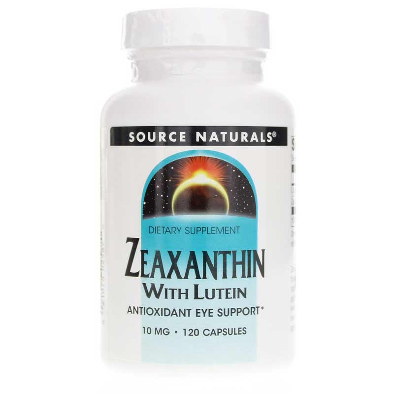 Source Naturals Zeaxanthin with Lutein 10 Mg 120 Capsules