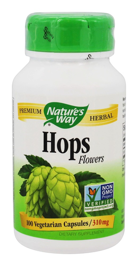 Nature's Way - Hops Flowers 310 mg. - 100 Vegetarian Capsules