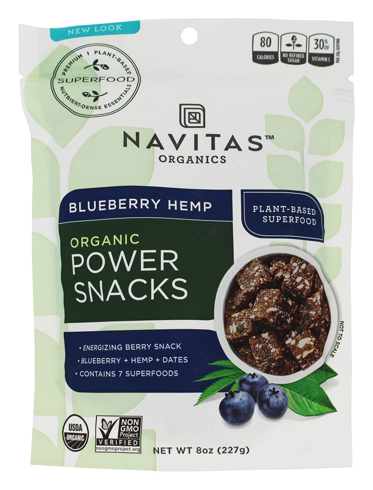 Navitas Organics - Power Snack Hemp Superfood Blueberry - 8 oz.