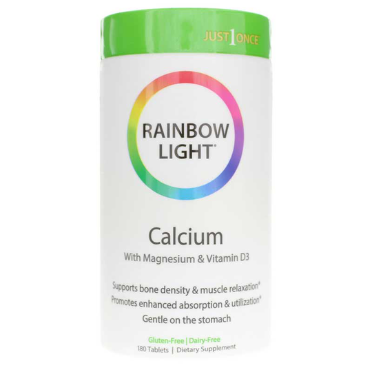 Rainbow Light Calcium with Magnesium & Vitamin D3 180 Tablets