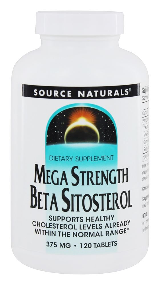 Source Naturals - Beta Sitosterol Mega Strength 375 mg. - 120 Tablets