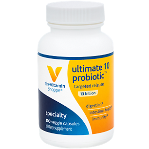 Ultimate 10 Probiotic - Targeted Release - 13 Billion CFUs (100 Vegetarian Capsules)