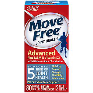 Move Free Glucosamine Chondroitin MSM & Vitamin D3 - Joint Health (80 Tablets)