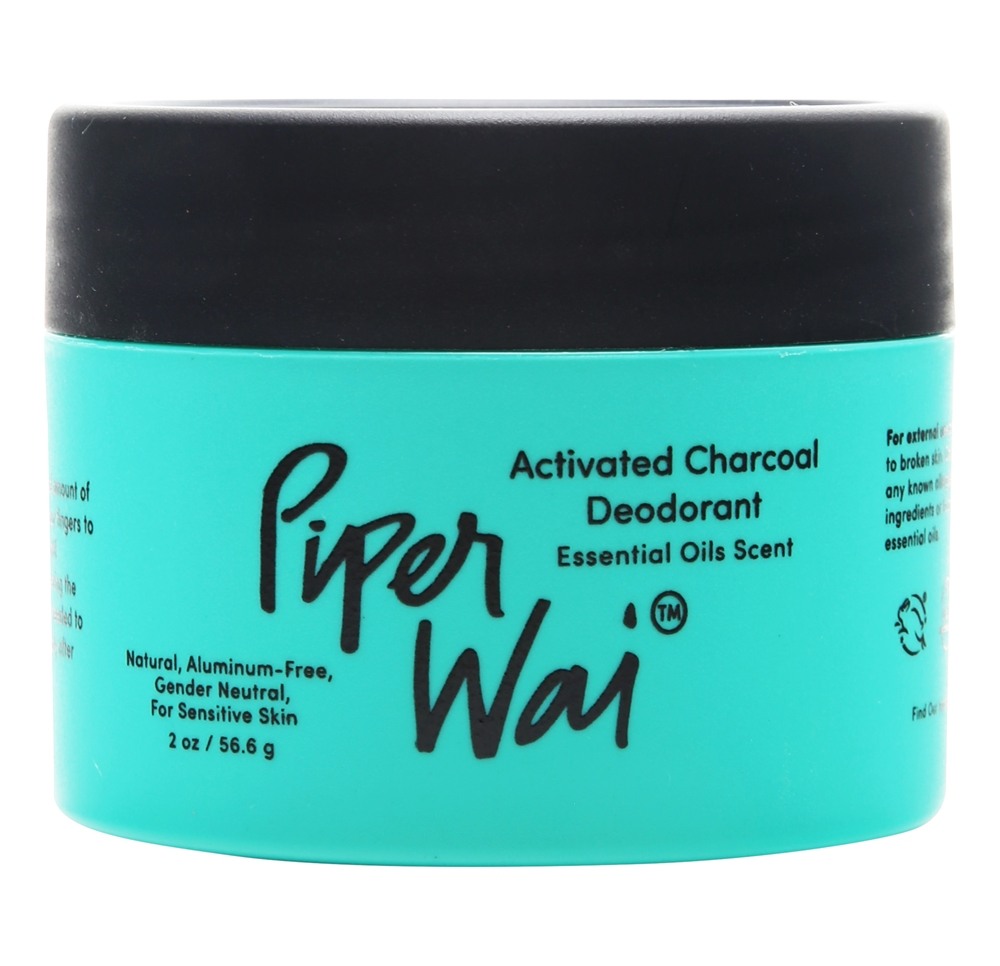 PiperWai - Activated Charcoal Deodorant Cream - 2 oz.