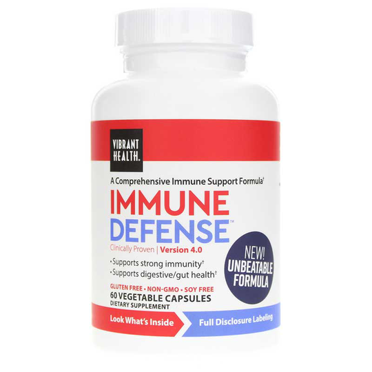 Vibrant Health Immune Defense 60 Veg Capsules