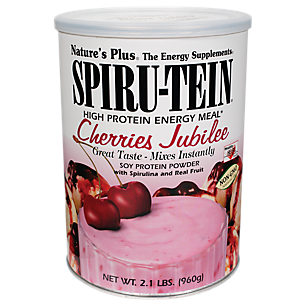 Spiru-Tein Vegetarian Soy Protein with Spirulina - Cherries Jubilee (30 Servings)