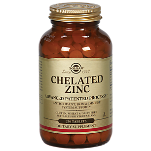 Chelated Zinc (250 Tablets)