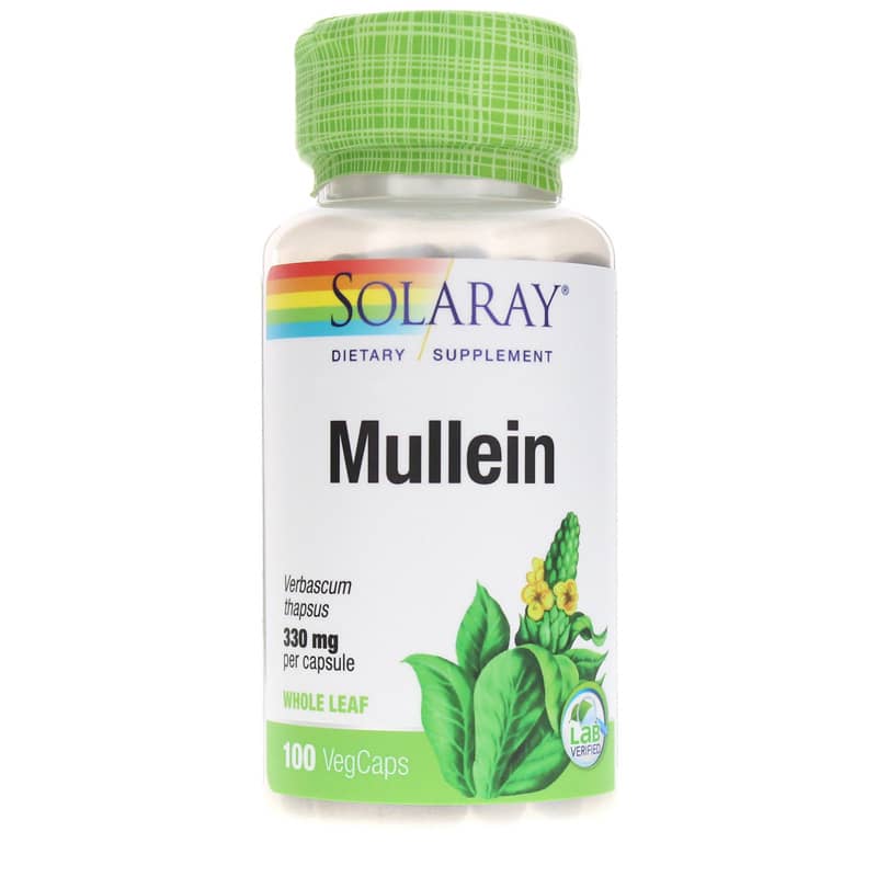 Solaray Mullein 330 Mg 100 Veg Capsules