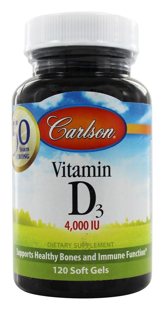 Carlson Labs - Vitamin D3 4000 IU - 120 Softgels