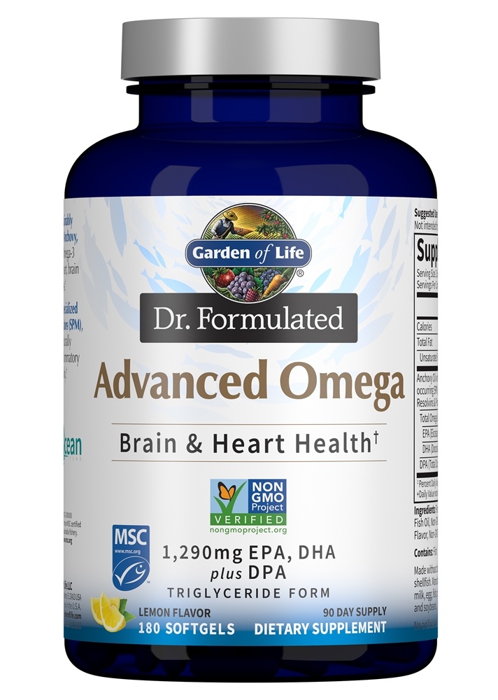 Garden of Life - Dr. Formulated Advanced Omega Lemon - 180 Softgels