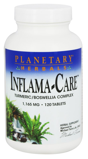 Planetary Herbals - Inflama-Care Turmeric/Boswellia Complex 1165 mg. - 120 Tablets