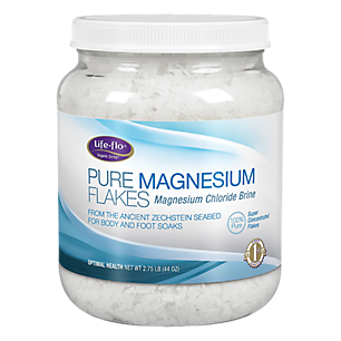 Pure Magnesium Flakes for Body & Foot Soaks (2.75 Pounds)