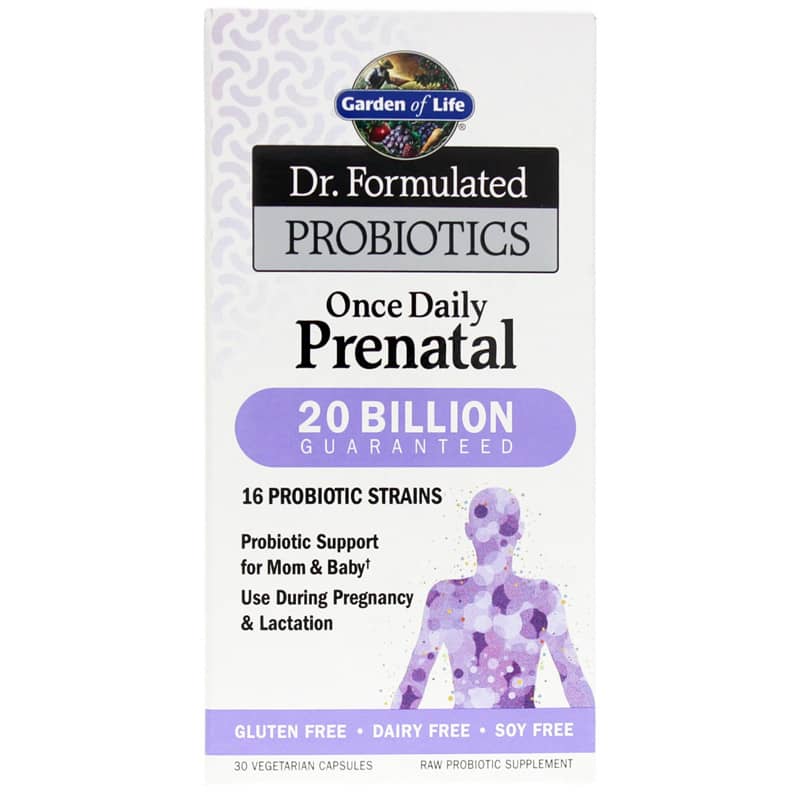 Garden of Life Dr. Formulated Probiotics Once Daily Prenatal 30 Veg Capsules