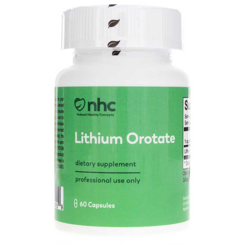 Natural Healthy Concepts Lithium Orotate 60 Capsules