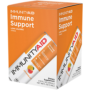 ImmunityAid Support Blend Drink with Echinacea, Zinc, Astragalus and Vitamin C (4 Drinks, 12 fl. oz. each)