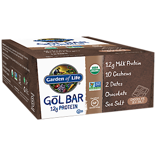 GOL Organic Bar - Chocolate Sea Salt (12 Bars)