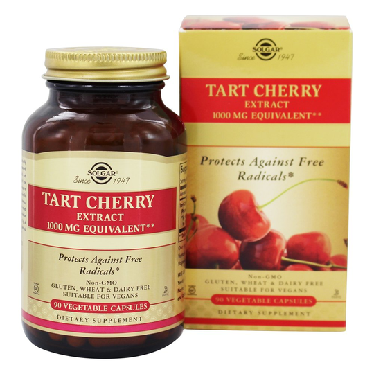 Solgar - Tart Cherry 1000 mg. - 90 Vegetarian Capsules