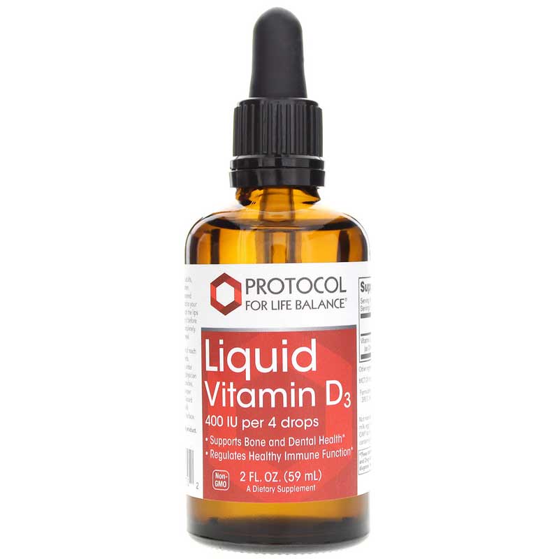 Protocol For Life Balance Liquid Vitamin D3 400 IU 2 Oz