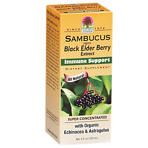 Sambucus Black Elderberry Extract with Echinacea & Astragalus (4 Fluid Ounces)
