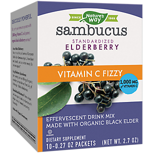 Sambucus Fizzy with Organic Elderberry & Vitamin C (10 Single Serving Packets)