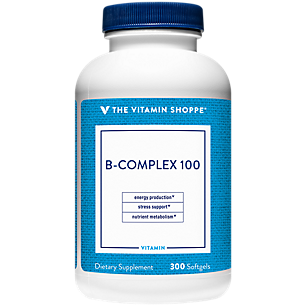 Vitamin B-Complex 100 - Energy Production, Stress Support, & Nutrient Metabolism (300 Softgels)