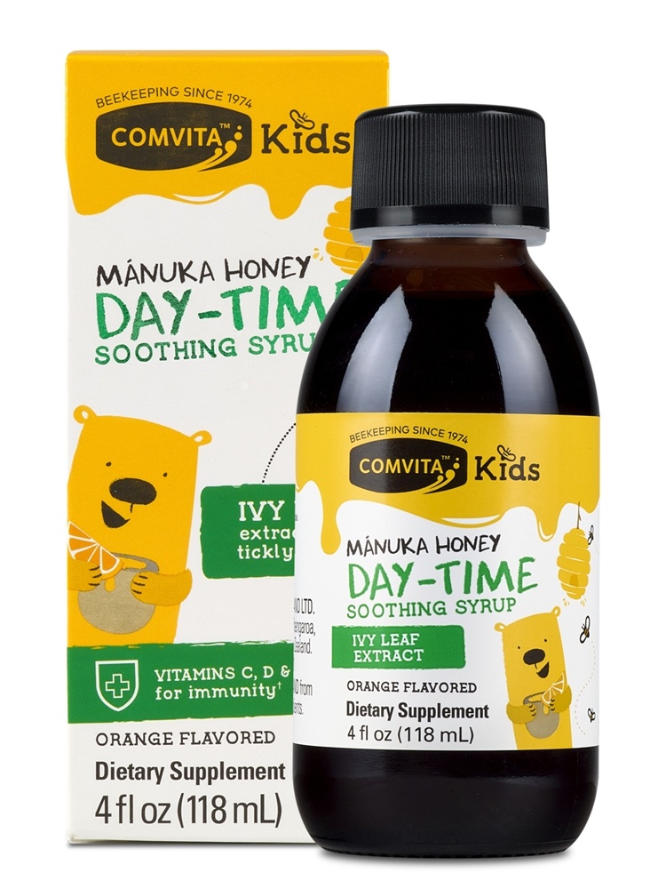 Comvita - Kids Day-Time Soothing Syrup with UMF 10 Manuka Honey Orange - 4 fl. oz.